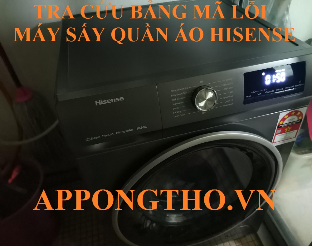 Lợi ích khi khi hiểu được từng lỗi máy sấy Hisense