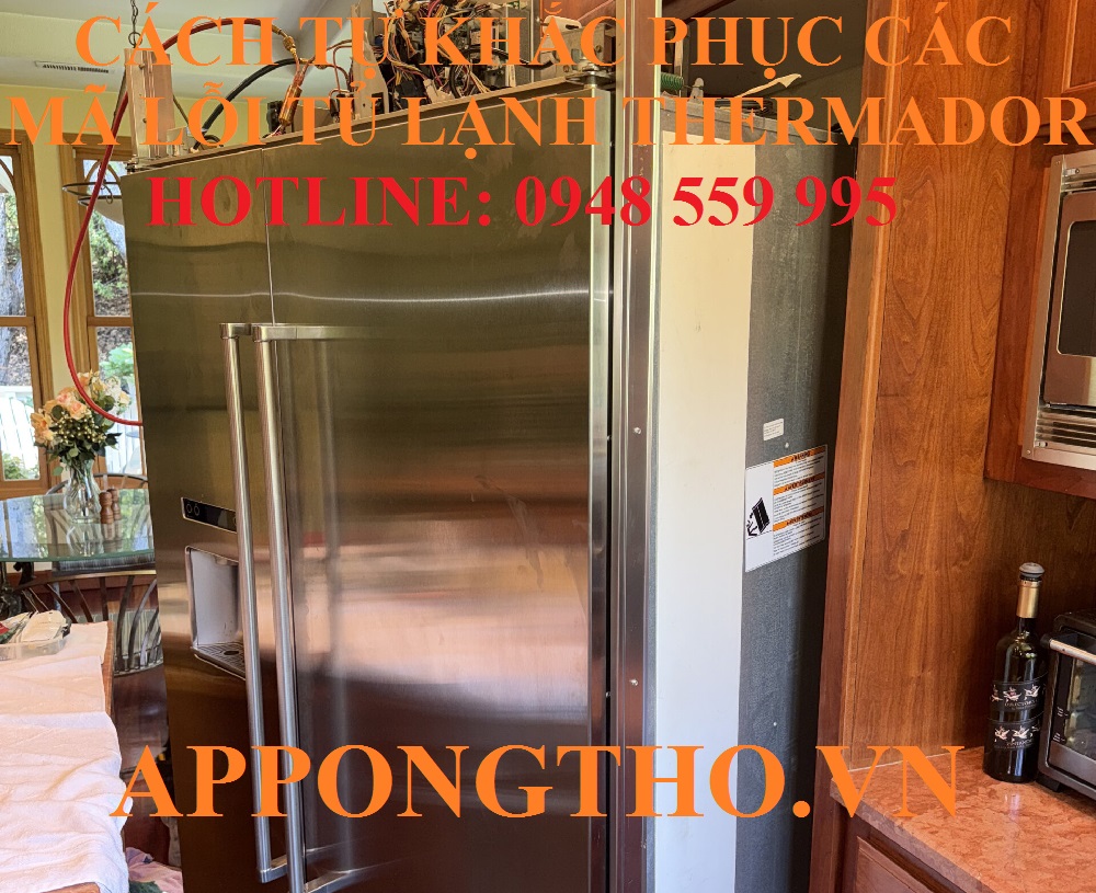 12) Khắc phục quạt dàn lạnh (Lỗi F4, FF) tủ lạnh Thermador