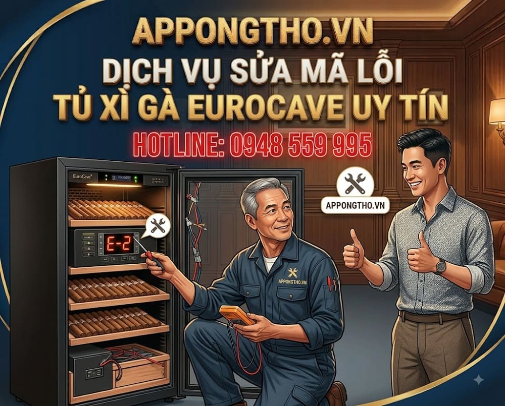 Hướng dẫn khắc phục từng lỗi trên tủ xì gà EuroCave