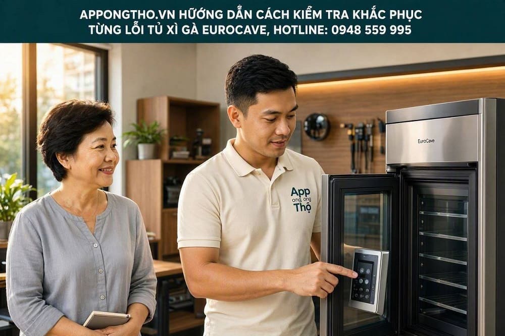 3. Tủ xì gà EuroCave báo lỗi Door Open — Cửa mở