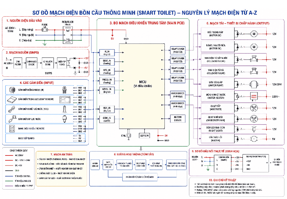 Sơ đồ mạch điện vận hành từ A-Z