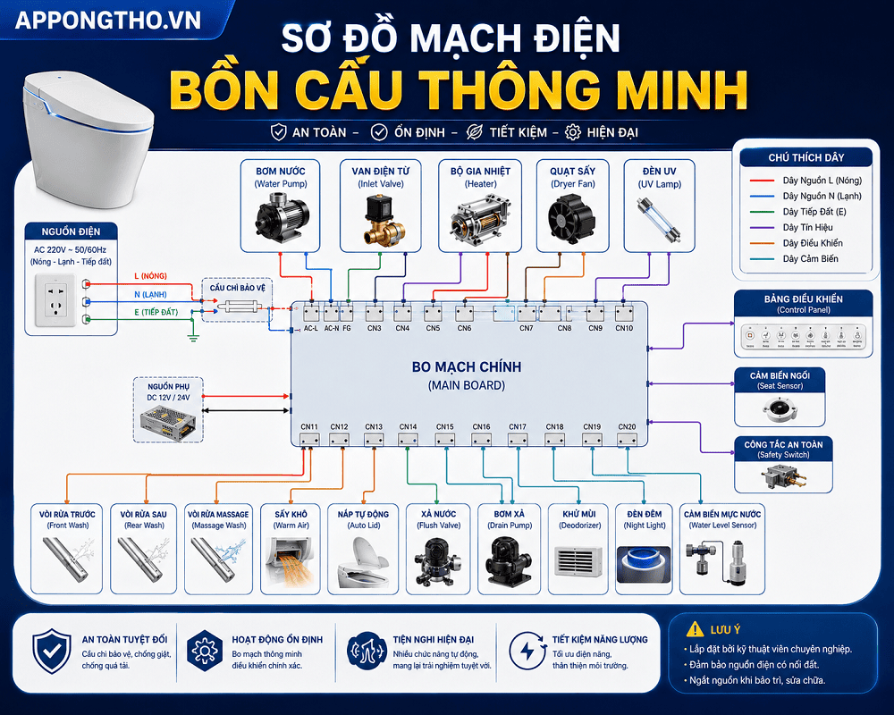 6. Khối điều khiển nước (Hydraulic Electrical Interface)