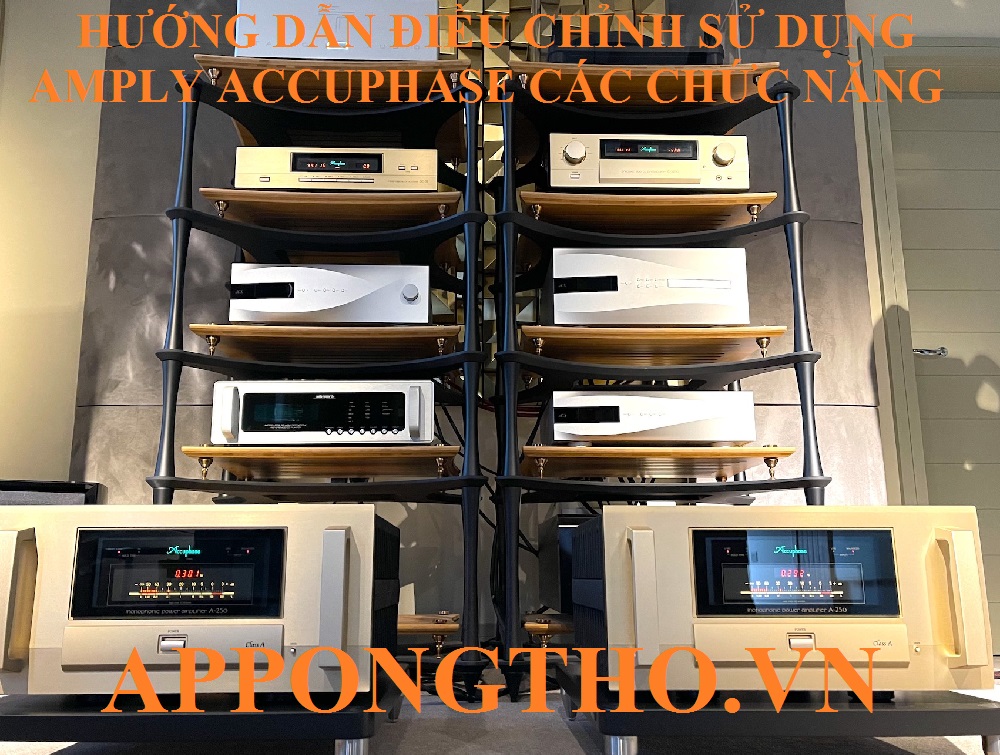 4. Điều chỉnh đèn công suất (VU Meter) trên Amply Accuphase