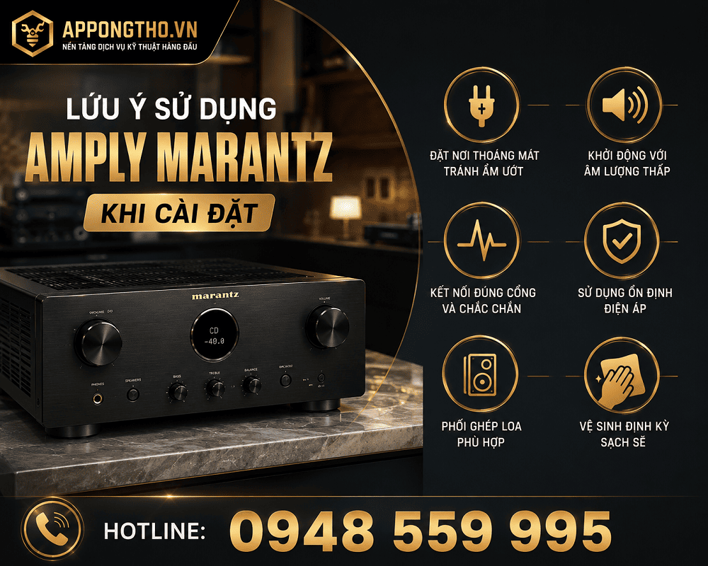 Bảng điều khiển Amply Marantz