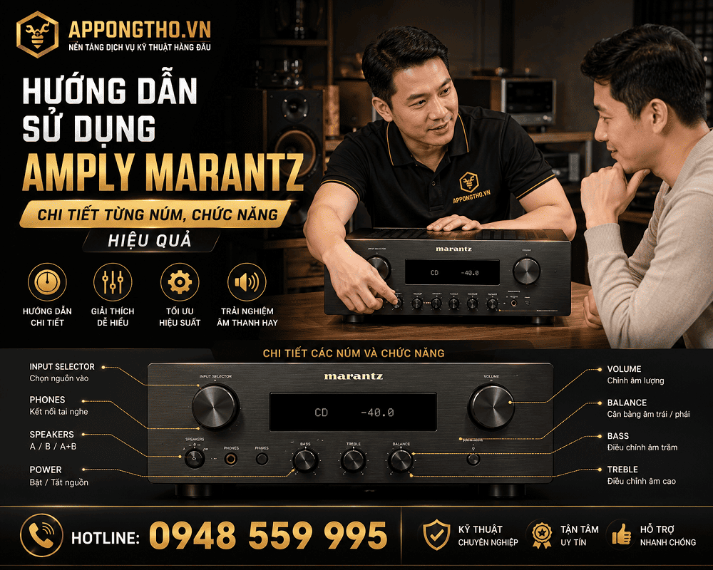 9. Cài đặt Nguồn Optical (OPTICAL) Amply Marantz