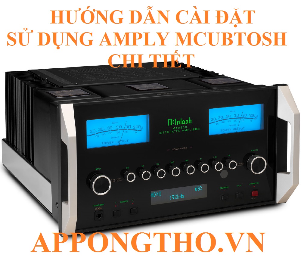 6. Cách Bật/tắt – Power trên Amply McIntosh
