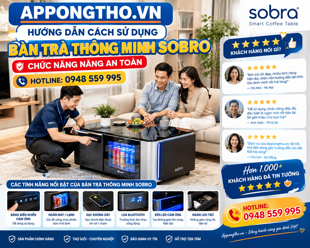 Nhược điểm khi sử dụng bàn trà thông minh Sobro