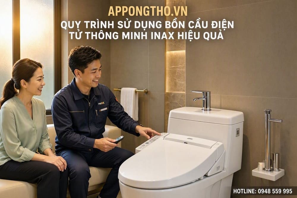 15. Cài đặt LARGE – Xả lớn trên bồn cầu INAX