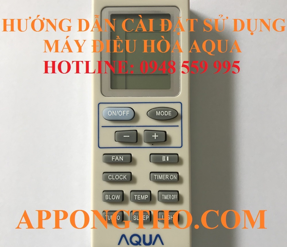 Bảng điều khiển điều hòa Aqua Inverter các chức năng