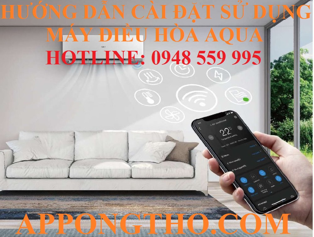 6. Cách điều chỉnh hướng gió (Swing / Louver) trên điều hòa Aqua