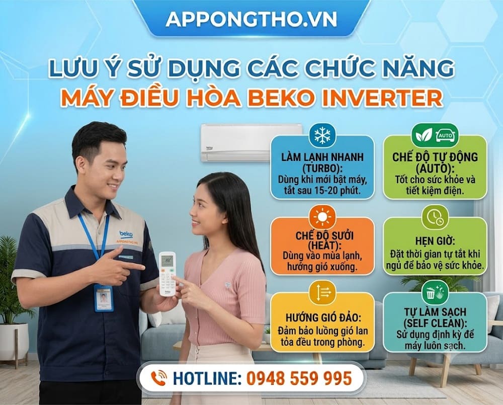 Hướng Dẫn Sử Dụng Điều Hòa Beko Cài Đặt Tối Ưu Các Chức Năng