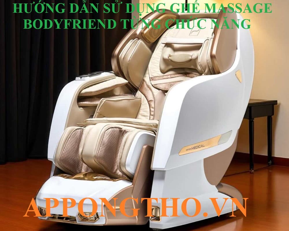 16. Sưởi nhiệt Heating (♨️) trên ghế Massage Bodyfriend