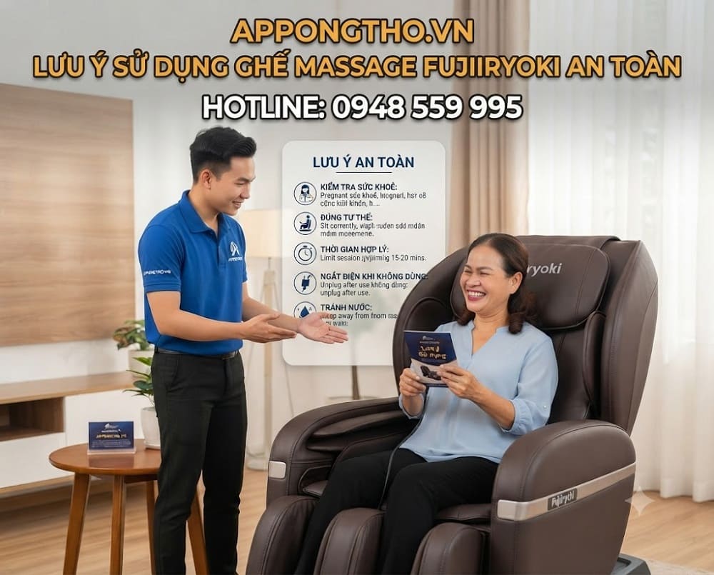 Hướng dẫn sử dụng ghế Massage Fujiiryoki các chức năng