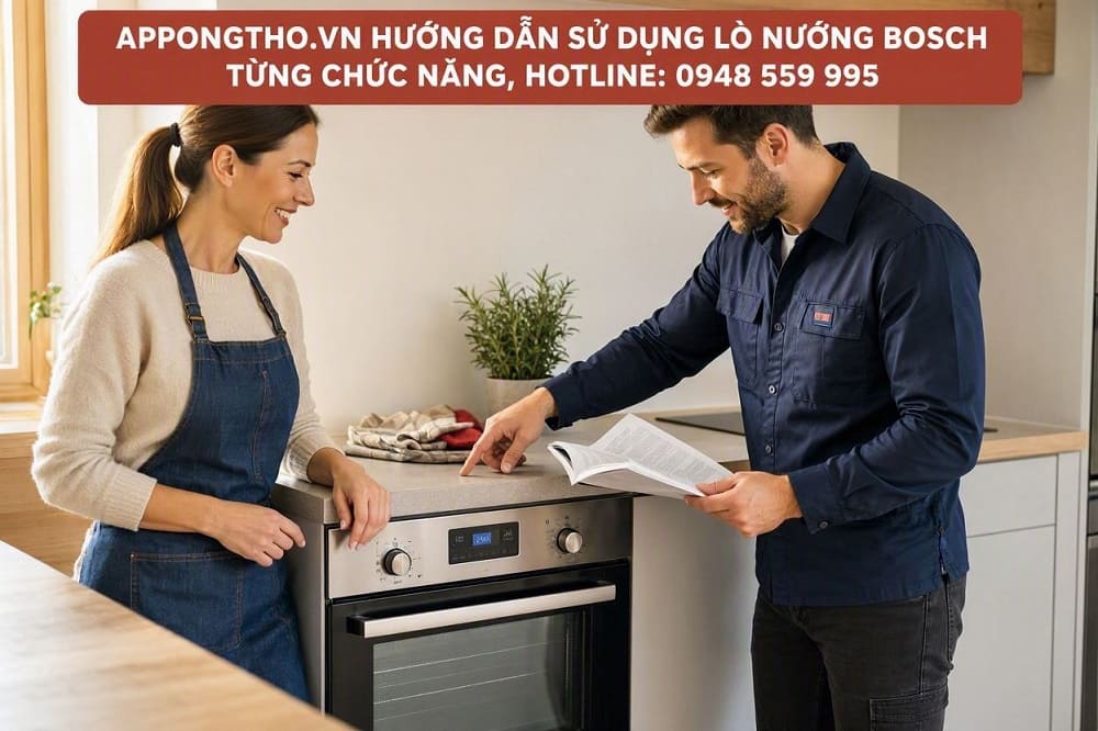 Hướng dẫn sử dụng lò nướng Bosch từng chức năng