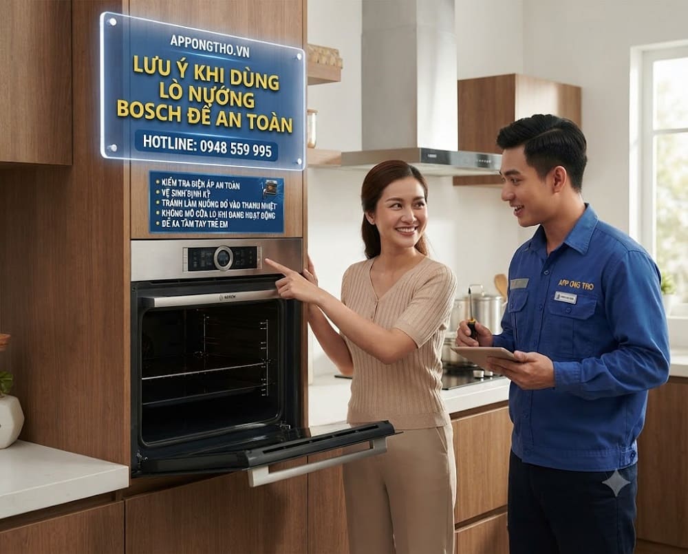 2. Chọn nhiệt độ (Temp) lò nướng Bosch