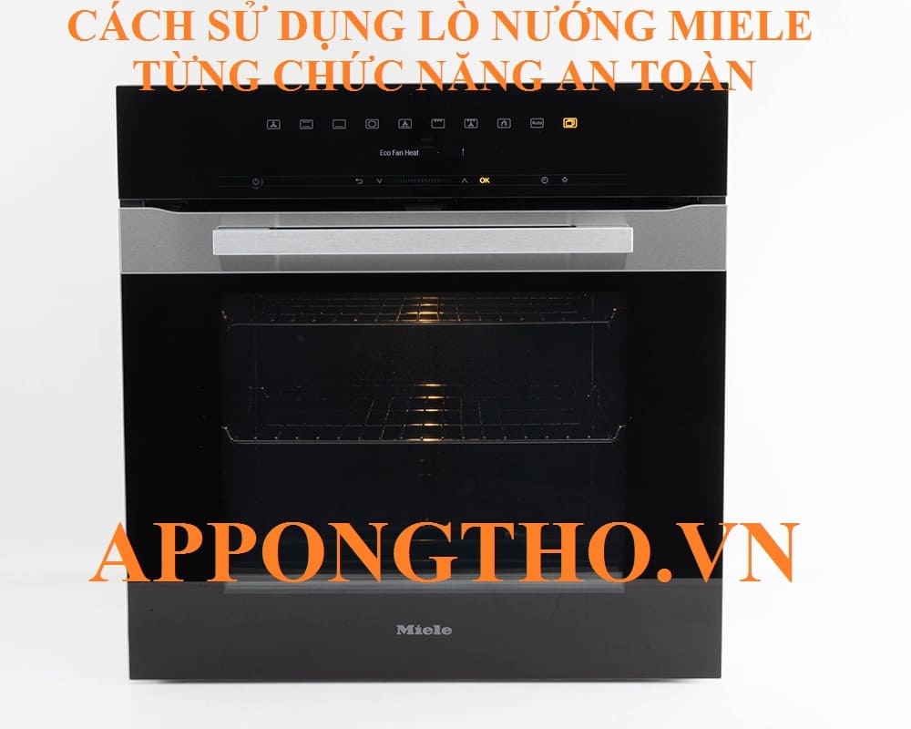 1. Cài đặt Power – Bật/Tắt trên lò nướng Miele