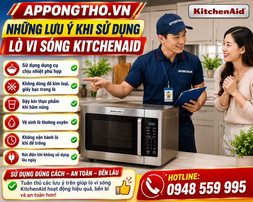 13. Cách nấu rau (VEGETABLE, 🥦) trên lò vi sóng KitchenAid