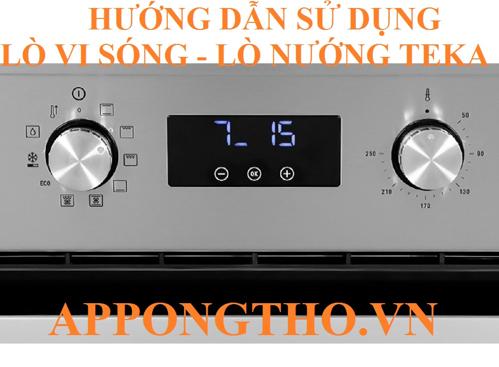 10. Sử dụng Nấu tự động (Menu / Auto) trên lò Teka