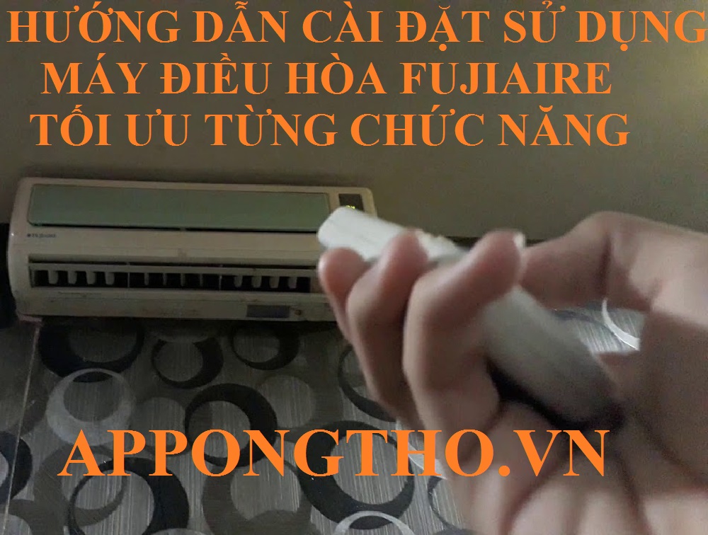 7. Cài đặt sử dụng HEAT (Sưởi ấm) trên máy điều hòa Fujiaire