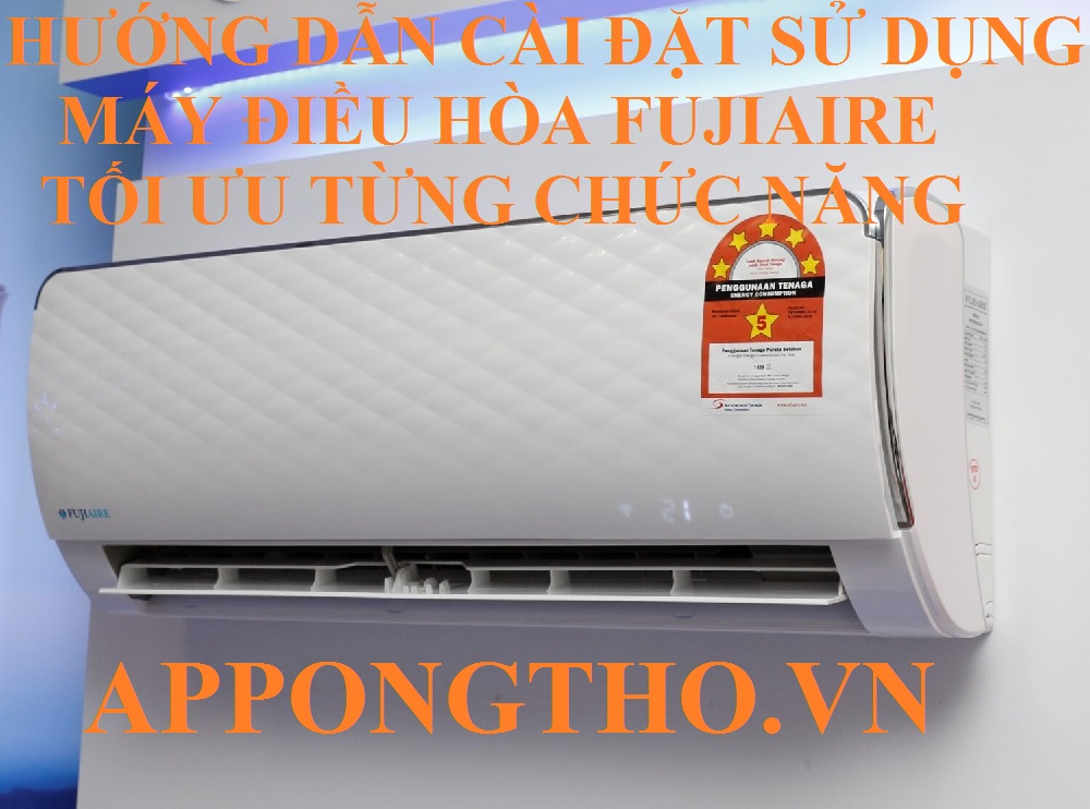 3. Cài đặt sử dụng AUTO (Tự động) trên máy điều hòa Fujiaire