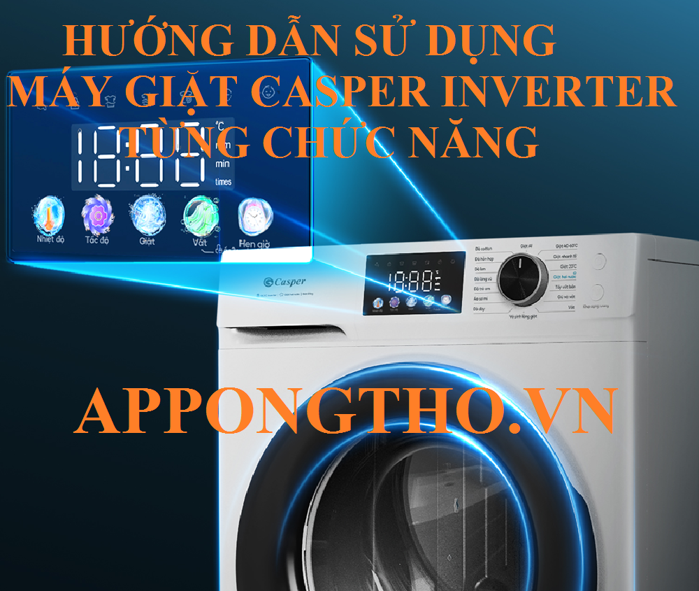 10 Cách phòng tránh máy giặt Casper ít hỏng nhất
