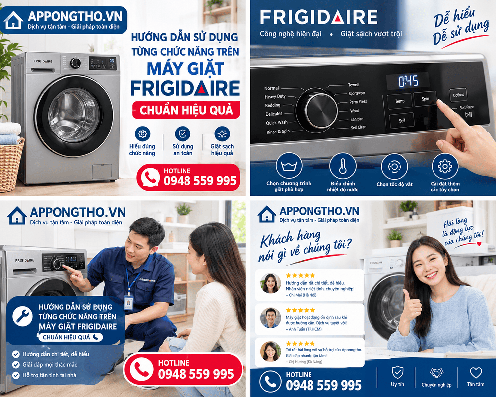 24. Hẹn giờ khởi động – DELAY START / START DELAY trên máy giặt Frigidaire