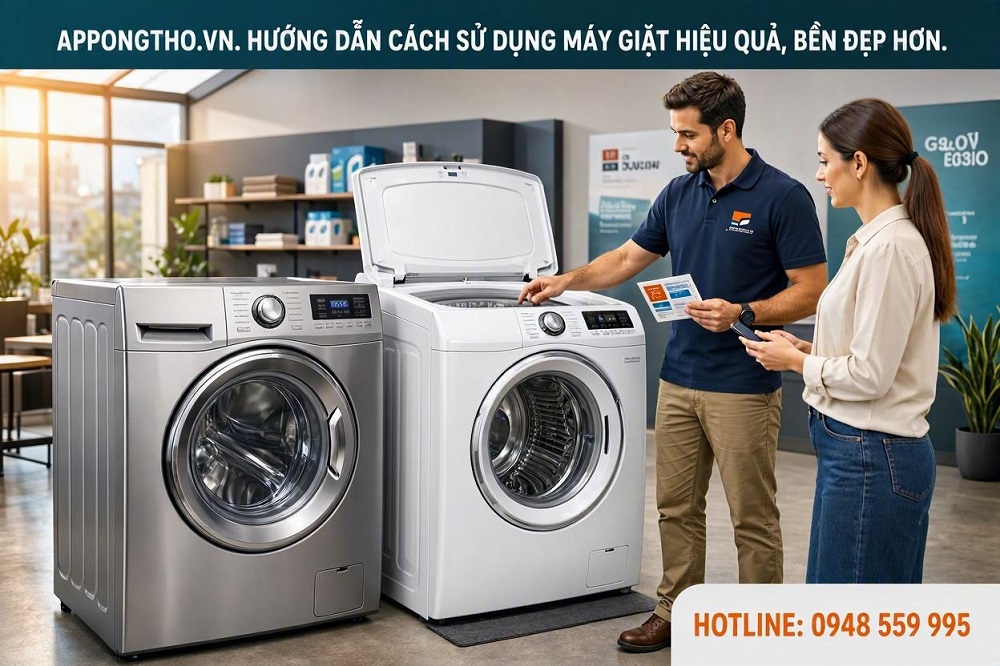 Sử dụng máy giặt hiệu quả là gì?