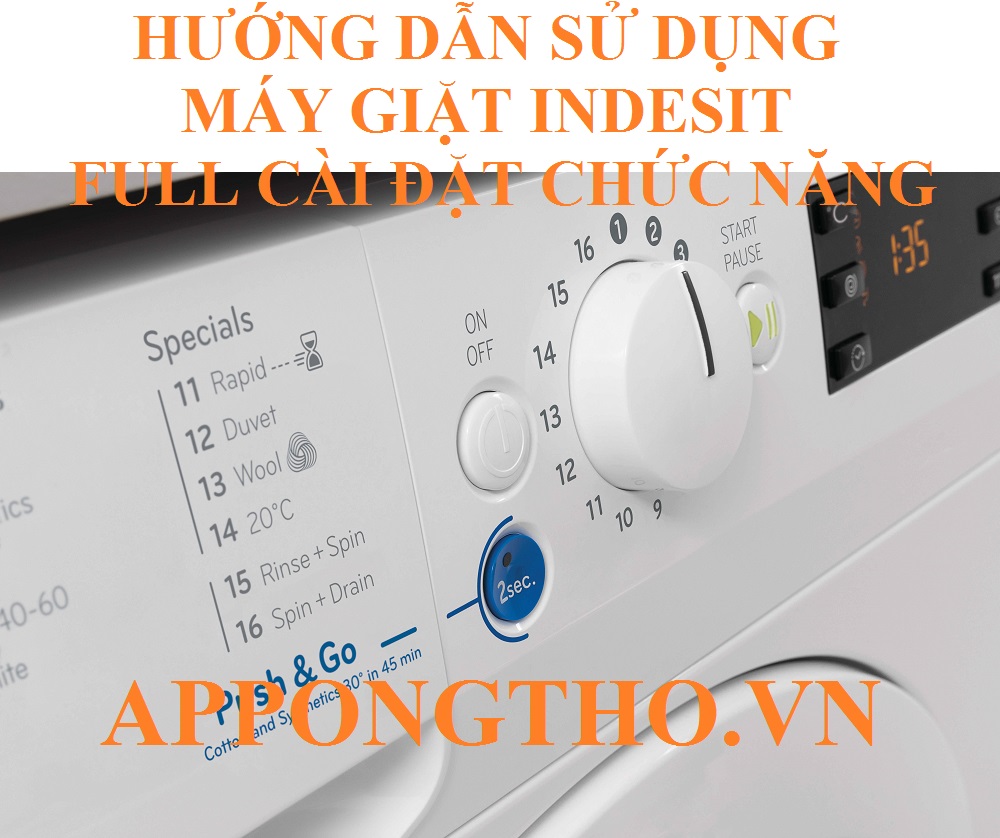 9. Cài đặt chỉ Xả (💧 Rinse)