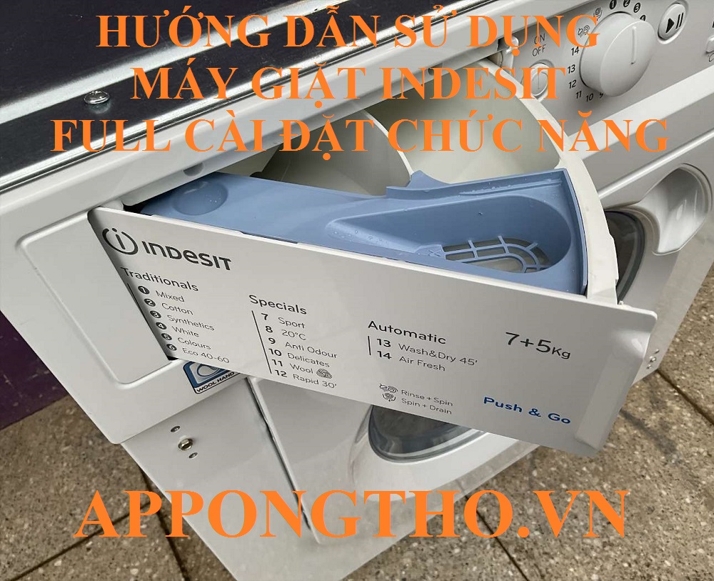 12. Cài đặt giặt không vắt (🚫 No Spin)