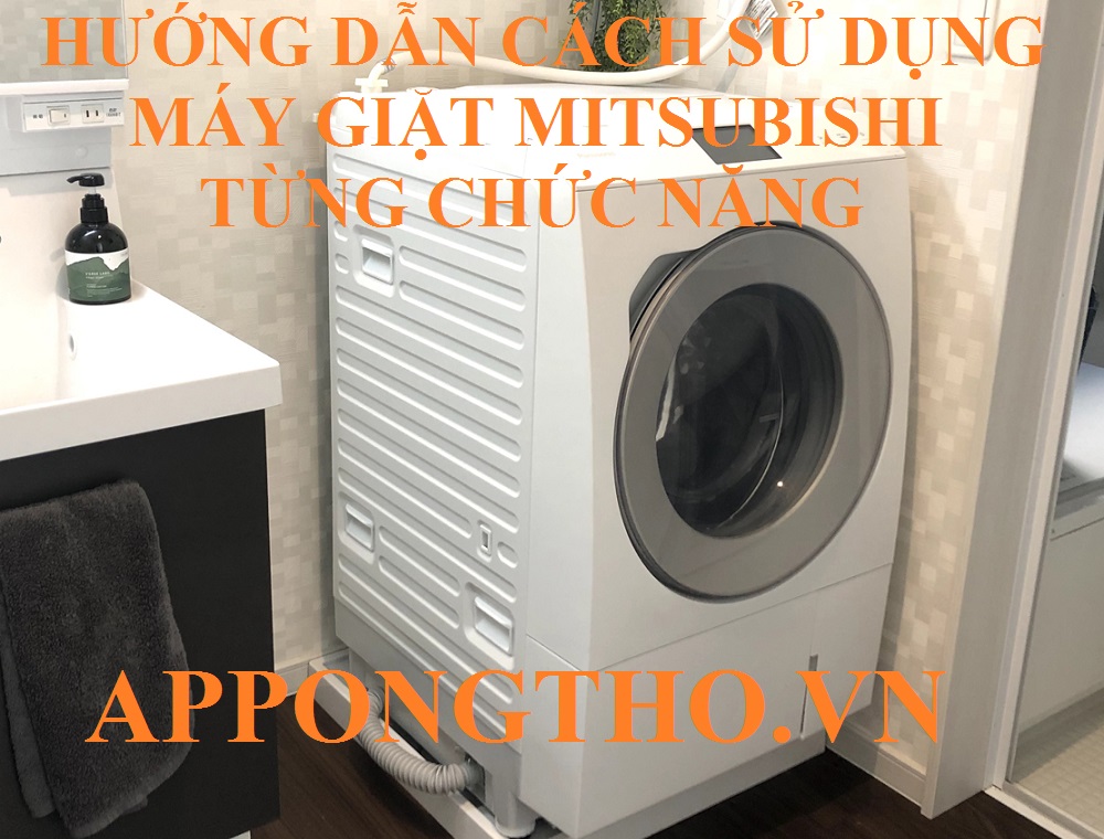 3. Sử dụng Tạm dừng – 一時停止 – Pause trên máy giặt Mitsubishi