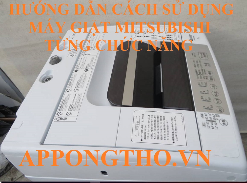 16. Cài đặt Vệ sinh lồng giặt – 槽洗浄 – Tub Clean trên máy giặt Mitsubishi