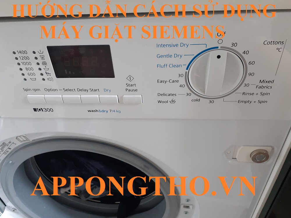 Bảng điều khiển máy giặt Siemens