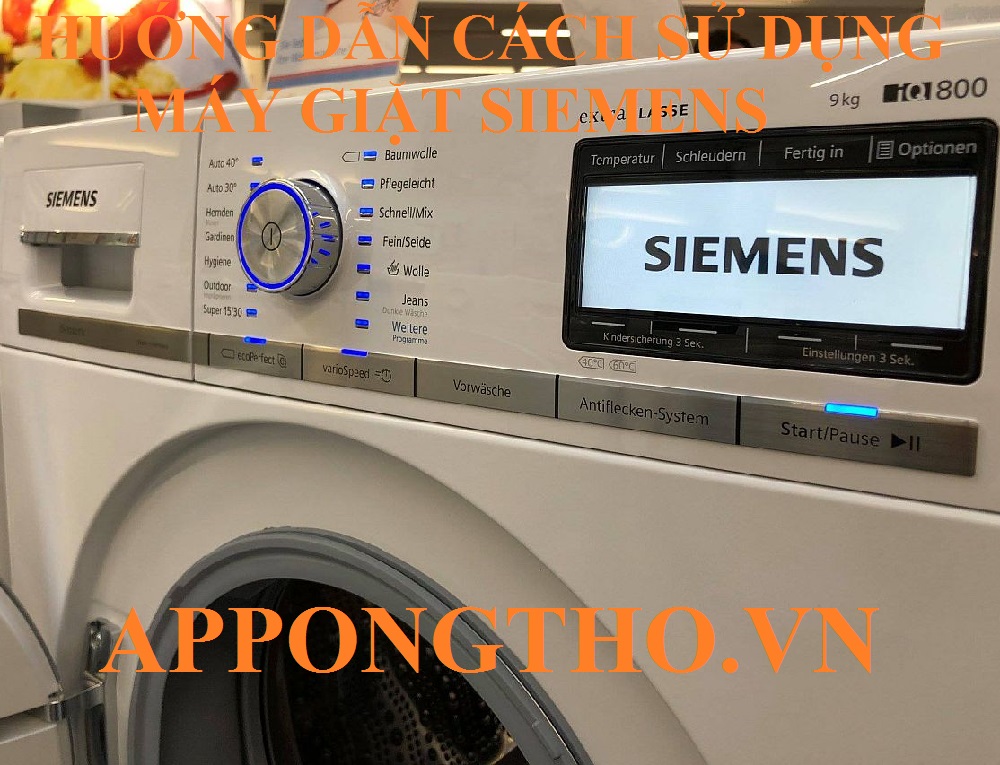 30) Tiết kiệm điện (Eco) trên máy giặt Siemens