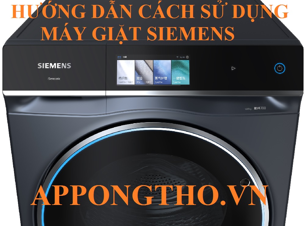 6) Giặt đồ hỗn hợp (Mix) trên máy giặt Siemens