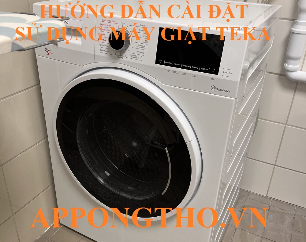 1️⃣5️⃣ Cách điều chỉnh nhiệt độ (🌡️ Temp) trên máy giặt Teka