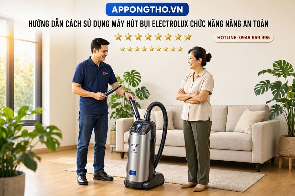 Bảng điều khiển máy hút bụi Electrolux