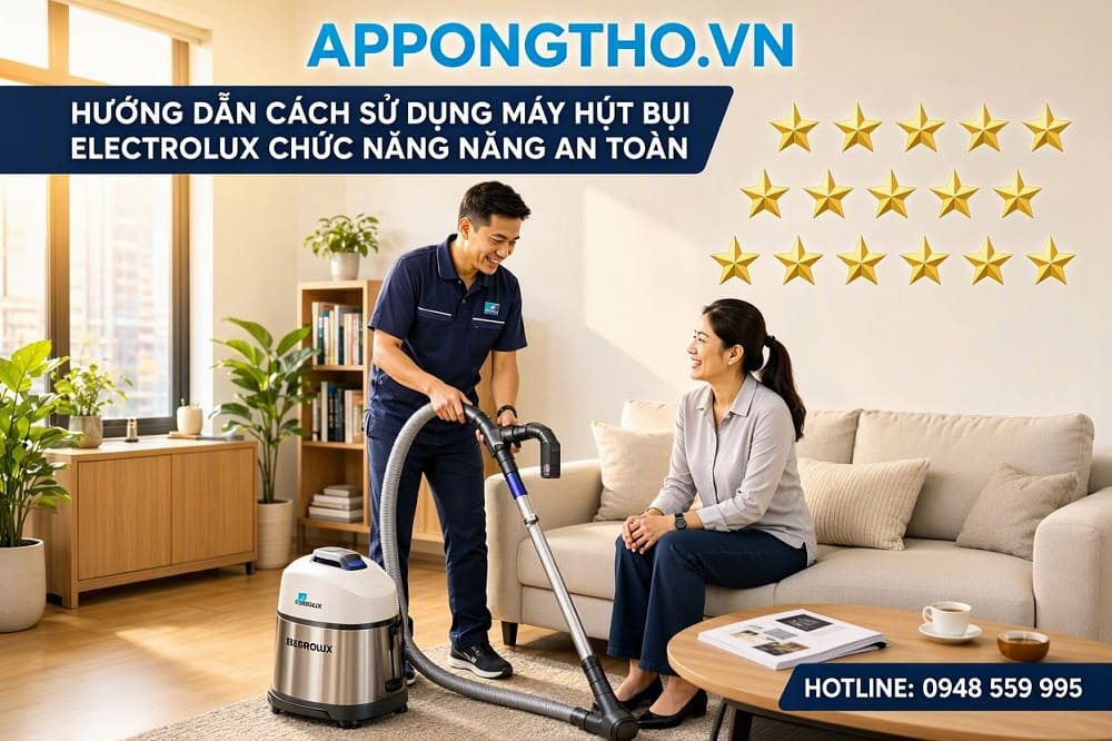 1. Cách Bật/Tắt – Power ON/OFF trên máy hút bụi Electrolux