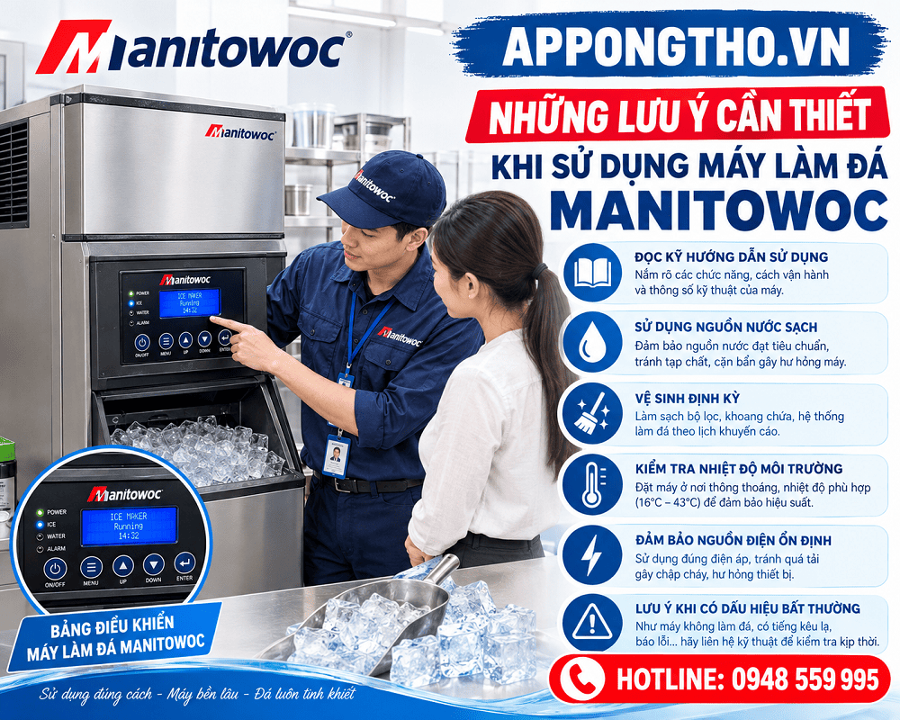 Bảng điều khiển máy làm đá Manitowoc