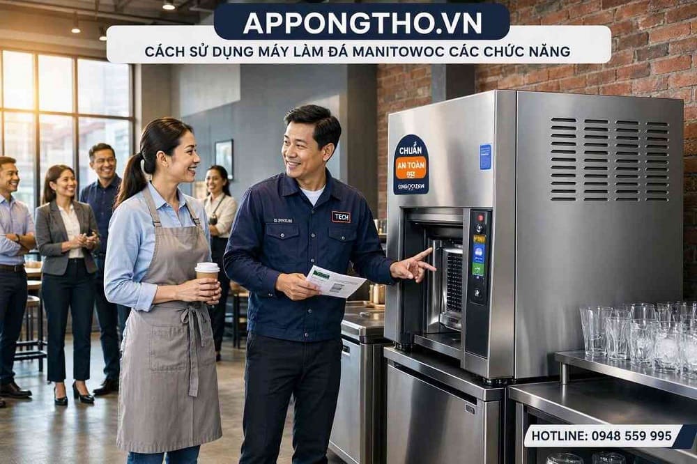 Hướng dẫn sử dụng máy làm đá Manitowoc các chức năng