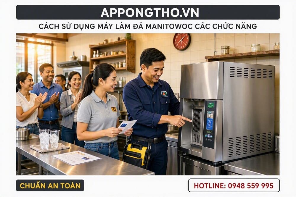 12. Sử dụng ALARM – Báo cảnh báo trên máy làm đá Manitowoc