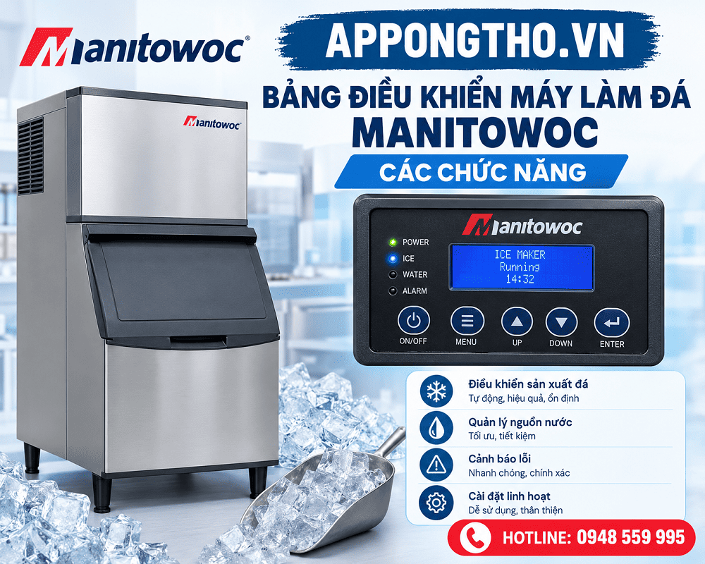 4. Sử dụng HARVEST – Thu hoạch đá trên máy làm đá Manitowoc