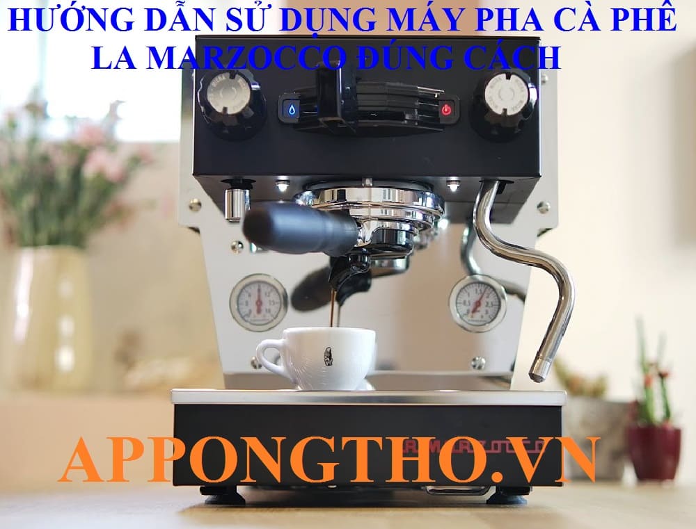 12. Cách chỉnh lưu lượng — Flow ↔ trên máy pha cà phê La Marzocco