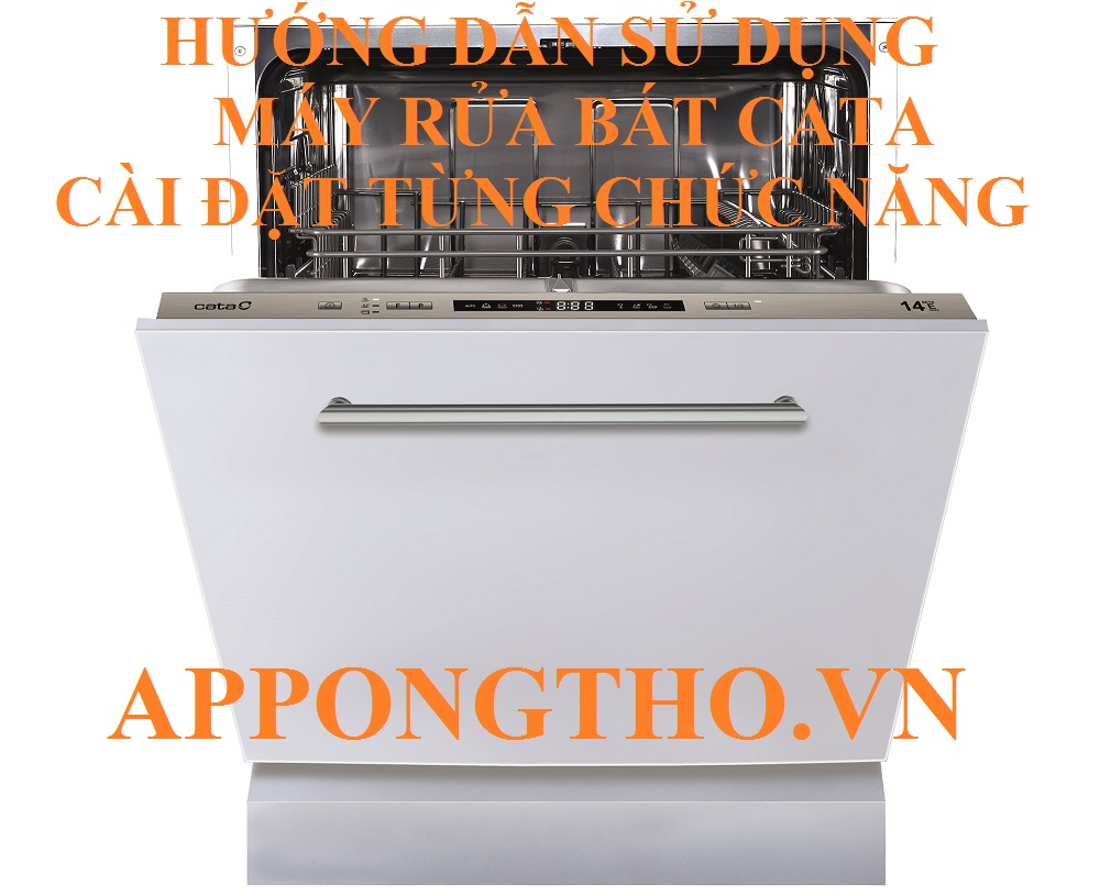 3. Sử dụng Hẹn giờ (Clock / Timer) trên máy rửa bát Cata