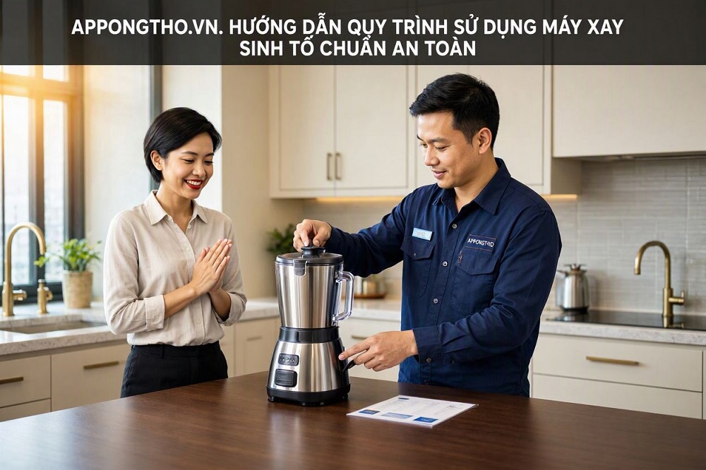 7 Bước sử dụng máy say sinh tố hiệu quả