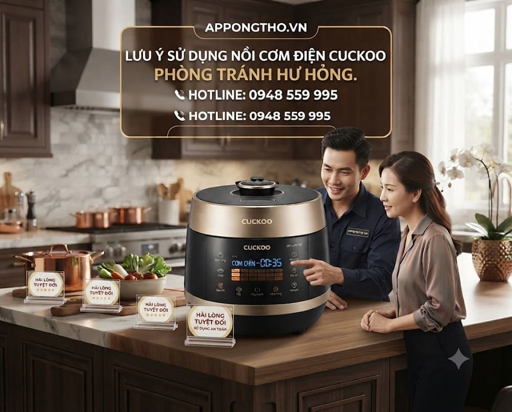 3. Điều chỉnh COOK — Bắt đầu nấu nồi cơm điện Cuckoo