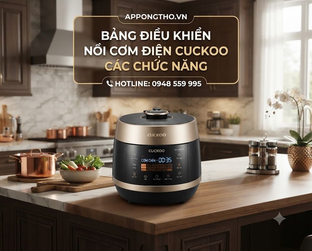 9. Điều chỉnh TIMER — Hẹn giờ nồi cơm điện Cuckoo