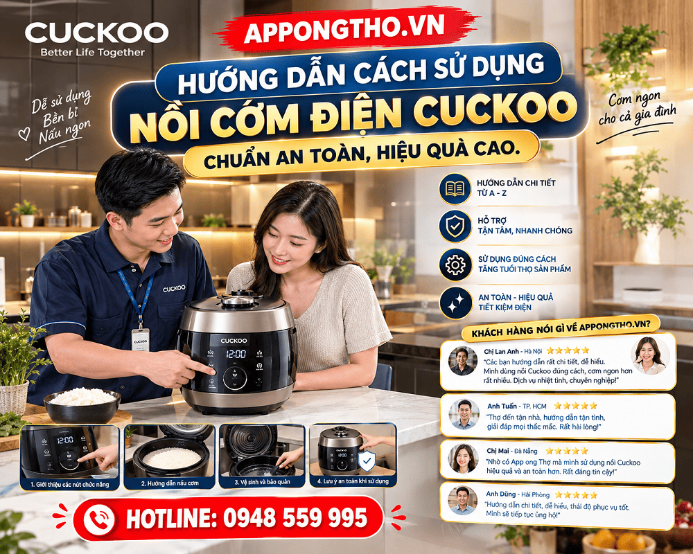 12. Điều chỉnh ▲ / ▼ — Tăng / giảm nồi cơm điện Cuckoo