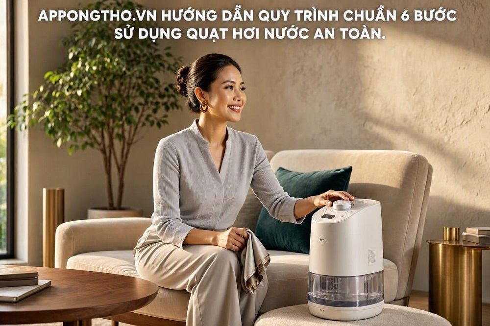 Quy trình sử dụng quạt hơi nước hiệu quả