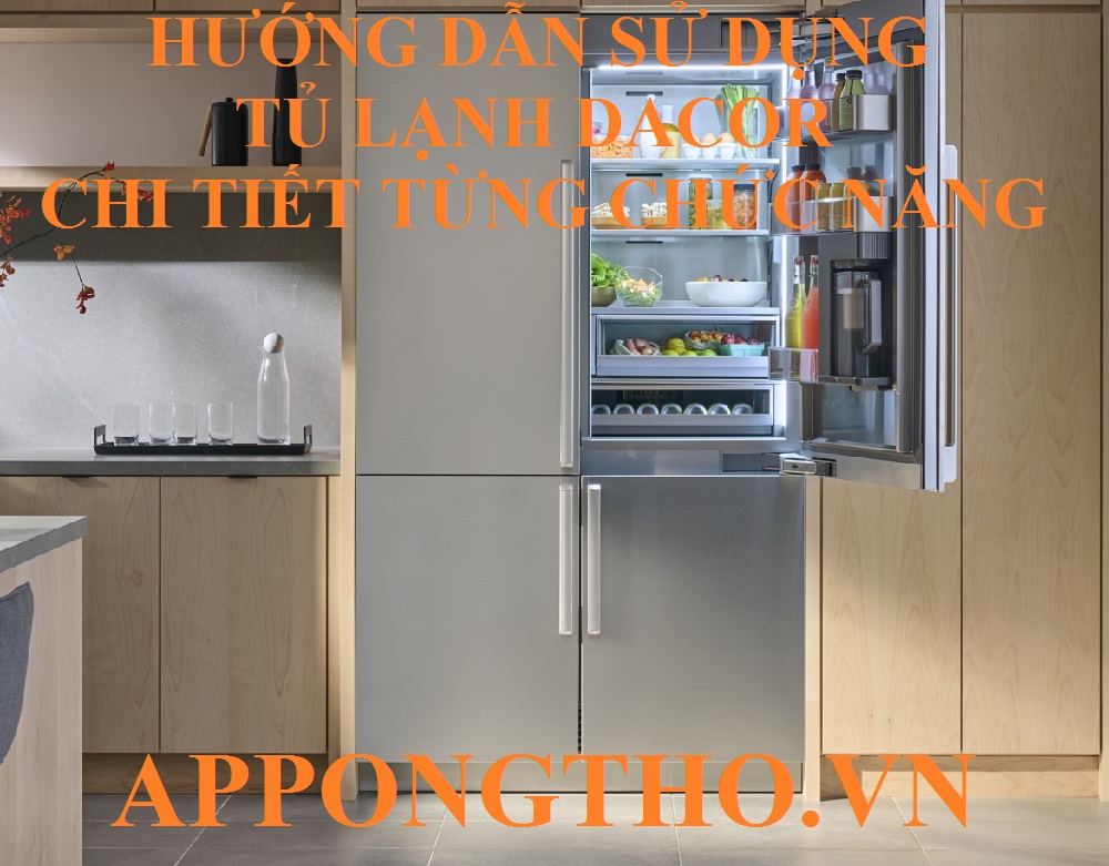 10. Cài đặt Lock – Khóa phím trên tủ lạnh Dacor