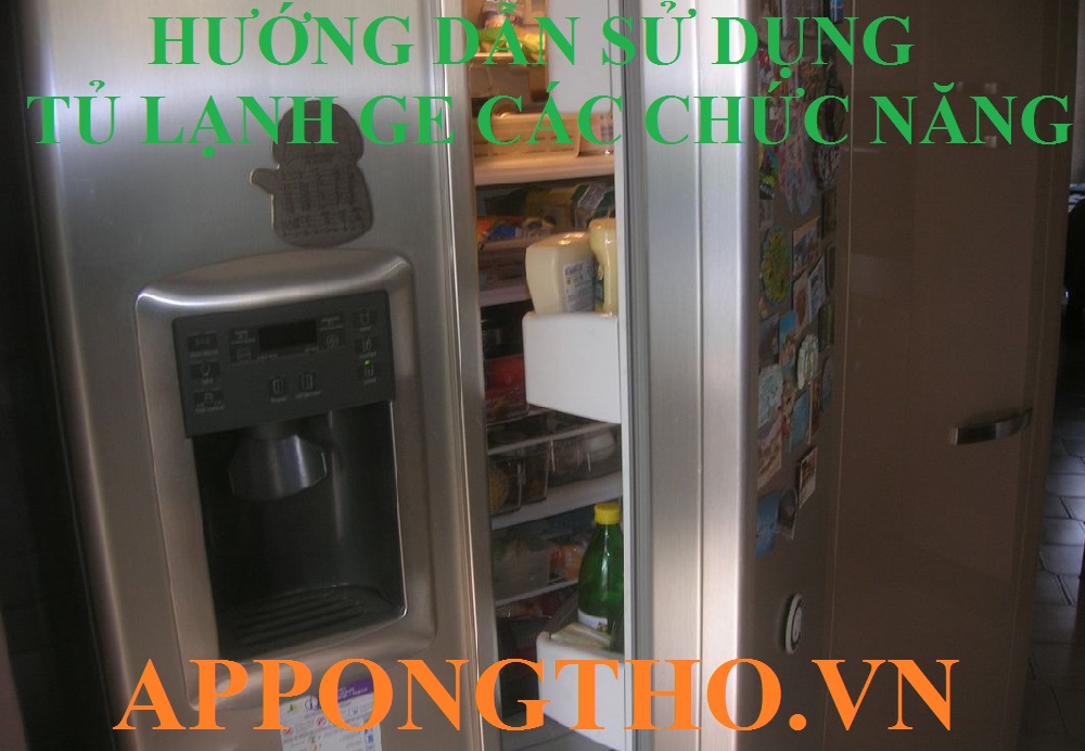 Bảng nút, phím bấm chức năng trên tủ lạnh GE (General Electric)